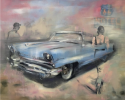 Route 66 Painting | Oil And Acrylic Painting in Paintings by Gregg Chadwick. Item made of linen compatible with contemporary and modern style