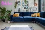 The Rebel Corner Sofa in Navy Velvet | Couches & Sofas by Snug