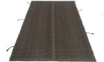 Rug & Kilim’s Contemporary Kilim in Gray with Brown Accents | Area Rug in Rugs by Rug and Kilim