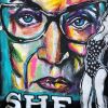 RIP RBG Hand-Painted Express Blazer | Apparel in Apparel & Accessories by ShammyBuns Art (SBA)