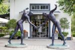The Walkingn Man | Public Sculptures by Anton Smit | Grande Provence Heritage Wine Estate in Franschhoek. Item composed of stone