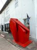 Custom aluminum sculpture. Powder-coated. | Public Sculptures by Avidon Design | Reeves Art + Design in Houston. Item made of steel works with minimalism & contemporary style