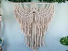 Angel Wings Macrame Wall Hanging | Wall Hangings by Desert Indulgence. Item made of cotton works with boho style