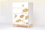 Hummingbird Graphic Tall Dresser | Storage by Iannone Design. Item composed of wood