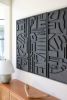Primitive Wall Sculpture | Wall Hangings by Blank Space Studios. Item made of oak wood compatible with contemporary and eclectic & maximalism style