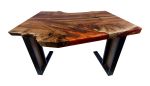 Freya's Fyre | Desk in Tables by Cline Originals. Item composed of walnut and steel in eclectic & maximalism or coastal style