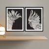 Major Mitchell - Mike & Max - Black - Framed Art | Prints by Patricia Braune. Item made of paper