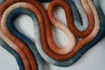 Custom Wall Squiggle | Macrame Wall Hanging in Wall Hangings by Demi Kahn Art. Item made of fabric