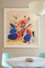 Blue Notes No. 1 | Oil And Acrylic Painting in Paintings by Daylight Dreams Editions. Item made of paper compatible with mid century modern and contemporary style