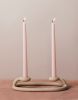 Duo Candlestick | Candle Holder in Decorative Objects by SIN | Lindsey Swedick's Brooklyn Apartment in Brooklyn. Item made of metal