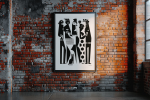 Party People — Fine Art Print | Prints by Kirsten Ulve. Item made of paper works with minimalism & mid century modern style