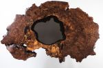Claro Walnut Burl Ring on Lucite Coffee Table | Tables by Lumberlust Designs | Private Residence in Kansas City, KS in Kansas City. Item made of walnut with glass