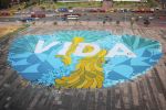 Vida in venida Carrera 30 with la Calle 22 | Street Murals by +Boa Mistura. Item made of synthetic