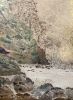 Rock Pool | Mixed Media in Paintings by Janine Lambers, Gold