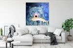 Frank the Fisher Bear | Prints in Paintings by Andi Williams Art. Item made of canvas works with country & farmhouse & rustic style