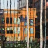 Back Bay Reflections | Oil And Acrylic Painting in Paintings by Ann Gorbett Palette Knife Paintings | The Artist’s Studio and Gallery in Foxborough. Item composed of synthetic
