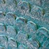 30" Turquoise Dahlia | Oil And Acrylic Painting in Paintings by Kelly L Walker. Item made of canvas