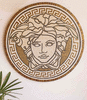 VERSACE LOGO HANDMADE MOSAIC | Art & Wall Decor by artisticmosaicdesigns. Item made of glass