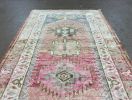 Vintage Turkish Herki Rug Runner | 2.8 x 10.6 | Area Rug in Rugs by Wool and Rug. Item made of wool compatible with boho and mediterranean style