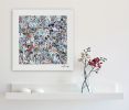 Prayers from Paris - Original mixed media painting | Oil And Acrylic Painting in Paintings by Xiaoyang Galas. Item composed of canvas compatible with contemporary and art deco style