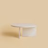 White Marble Coffee Table - HASHI by Lebanto | Tables by Lebanto. Item made of marble works with minimalism & contemporary style