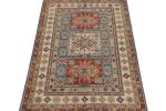 Rug & Kilim’s Kazak style rug in Red, Blue and Beige-Brown | Area Rug in Rugs by Rug and Kilim