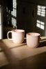 Handmade Porcelain Coffee Cup. Powder Pink | Drinkware by Creating Comfort Lab. Item composed of synthetic