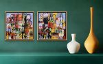 GirlBoss (unframed) | Mixed Media by Julie A Bell. Item composed of canvas