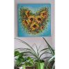 Sunflower Heart | Oil And Acrylic Painting in Paintings by DaggArt. Item composed of canvas