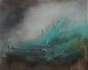 The Wave | Oil And Acrylic Painting in Paintings by Monica Gewurz. Item composed of canvas