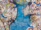 Vanishing Worlds 4 - Blue Whales | Mixed Media by Roxane Hollosi Fine Arts. Item composed of paper