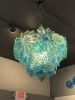 Blue Persian Rondel Chandelier | Chandeliers by Rick Strini. STRINI ART GLASS. Item made of steel & glass