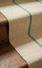Handwoven Woolen Ivory Runner Rug | Rugs by Evergreen Carpets. Item made of wool compatible with boho and minimalism style