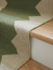 Handwoven Woolen Stair Runner Rug | Rugs by Evergreen Carpets. Item composed of wool compatible with boho and minimalism style