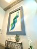 Overlapping  Wave Sculpture | Wall Sculpture in Wall Hangings by Jaime Lesourd | Ivy Park at Glen Cove in Vallejo. Item composed of glass in contemporary or coastal style