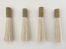 SET 4 BIG Wood Wall Art- Aztek I | Tapestry in Wall Hangings by Olivia Fiber Art. Item composed of bamboo and wool in boho or eclectic & maximalism style