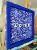 Love majorelle - Original mixed media painting | Mixed Media by Xiaoyang Galas. Item made of wood with synthetic works with contemporary & art deco style