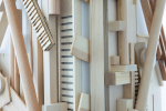 "Untitled" | Wall Sculpture in Wall Hangings by ANTLRE - Hannah Sitzer | Google RWC SEA6 in Redwood City. Item composed of wood