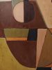 Inner Axis | Oil And Acrylic Painting in Paintings by Sophie DUMONT.. Item composed of wood and canvas in minimalism or contemporary style