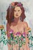 Soft Armour | Oil And Acrylic Painting in Paintings by Megan Aujla - Line & Form Studio. Item composed of canvas compatible with contemporary and modern style
