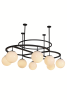 Tona Eternal Milk Glass Chandelier | Chandeliers by Atrix Lighting | Los Angeles in Los Angeles. Item composed of steel and glass