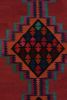 1950s Vintage Kilim rug in Red with Colorful Geometric | Area Rug in Rugs by Rug and Kilim