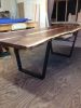 Berkman dining table | Tables by Aaron Smith Woodworker. Item made of walnut with metal