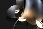 Dune 16 Spiral | Chandeliers by MOSS Objects. Item made of aluminum works with minimalism & contemporary style