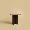 Dark Marble and Oak Side Table - SHERMAN by Lebanto | Tables by Lebanto. Item composed of oak wood & marble compatible with minimalism and contemporary style
