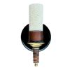 Fiber Filter Cylinder Sconce | Sconces by RailroadWare Lighting Hardware & Gifts. Item composed of glass in country & farmhouse or eclectic & maximalism style