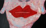 SOLD - LOOK AT ME, GIRL! - woman portrait | Oil And Acrylic Painting in Paintings by Marinela Puscasu. Item works with contemporary style