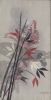 Blue Bamboo in Washi | Oil And Acrylic Painting in Paintings by Jan Sullivan Fowler. Item composed of paper and synthetic