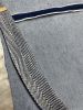 Wool Shearling & Selvage Stripe Denim Pillow | Pillows by Grange Home. Item compatible with boho and contemporary style
