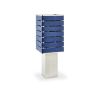 Exigen by Mnima. Table Light Sculpted from Solid Aluminum. | Table Lamp in Lamps by mnima. Item made of aluminum with leather